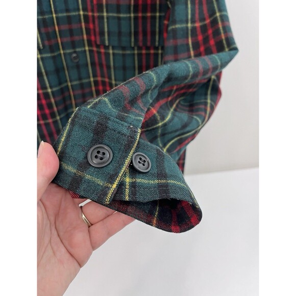 Filson Limited Edition Mackinaw Jac Shirt Red Green Gold Black XL Long USA - Picture 7 of 8